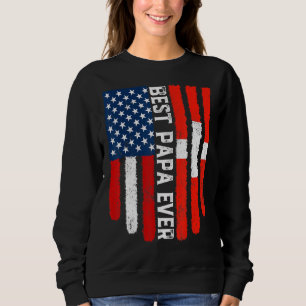 Amerikanische Flagge Schweiz Beste Flagge Papa Eve Sweatshirt