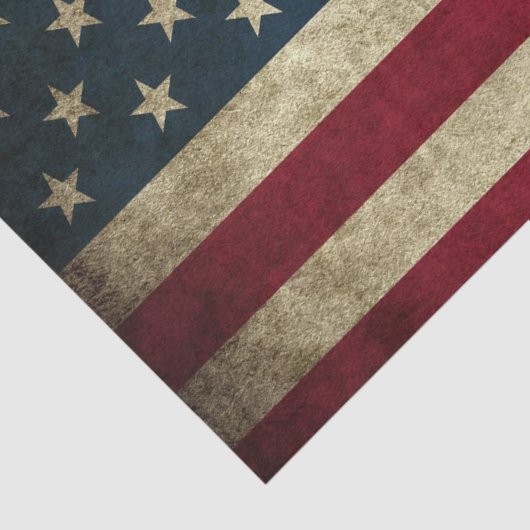 Amerikanische Flagge Seidenpapier (Detail)