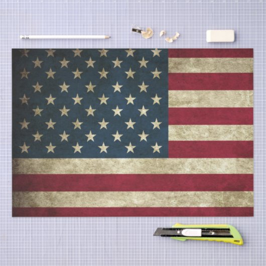 Amerikanische Flagge Seidenpapier (Handwerk)