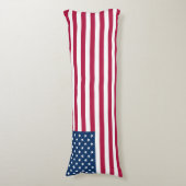 Amerikanische Flagge Seitenschläferkissen (Vorderseite Vertikal)