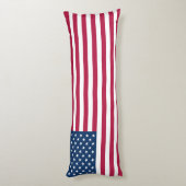 Amerikanische Flagge Seitenschläferkissen (Rückseite (Vertikal))