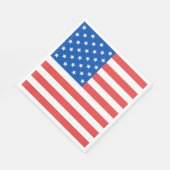 Amerikanische Flagge Serviette (Ecke)