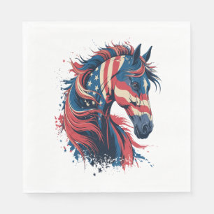 Amerikanische Flagge Serviette