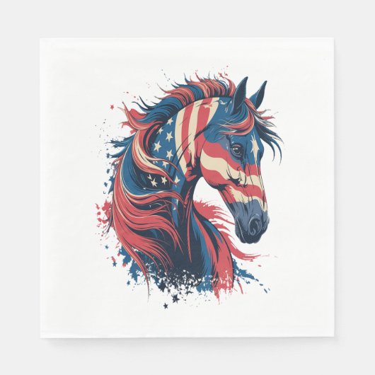 Amerikanische Flagge Serviette (Vorderseite)