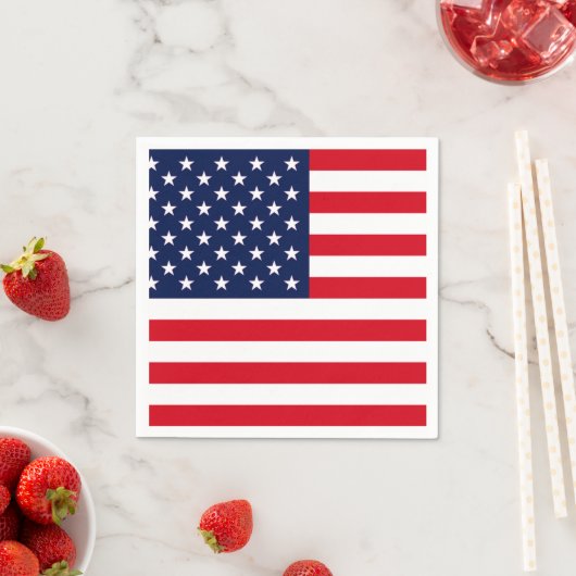 Amerikanische Flagge Serviette (Beispiel)
