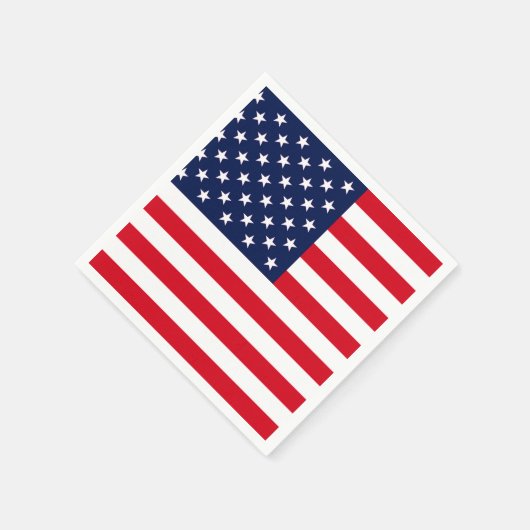 Amerikanische Flagge Serviette (Ecke)