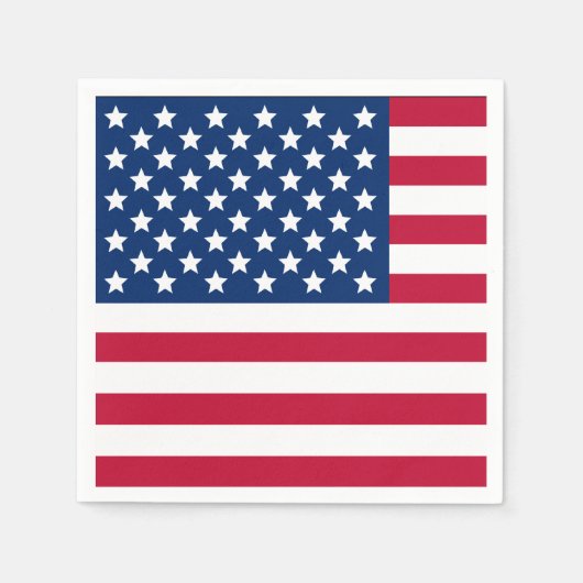 Amerikanische Flagge Serviette (Vorderseite)