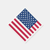Amerikanische Flagge Serviette (Ecke)