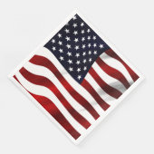 Amerikanische Flagge Serviette (Ecke)