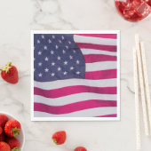 Amerikanische Flagge Serviette (Beispiel)