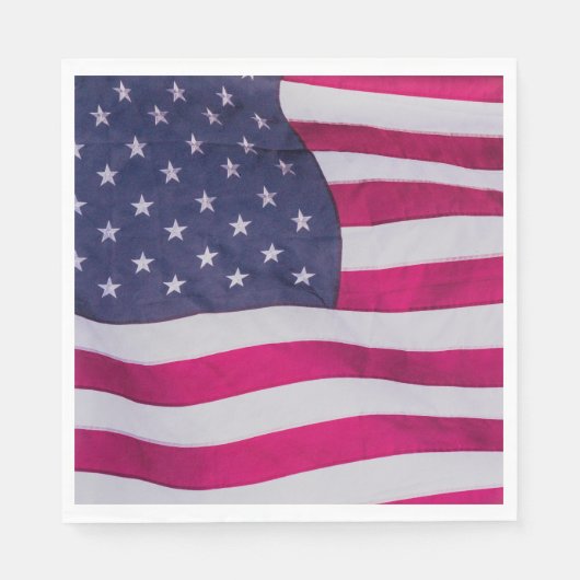Amerikanische Flagge Serviette (Vorderseite)