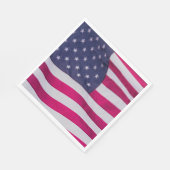 Amerikanische Flagge Serviette (Ecke)