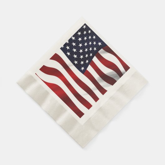 Amerikanische Flagge Serviette (Ecke)