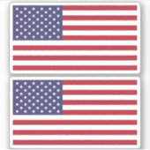 Amerikanische Flagge - Set von zwei Aufkleber (Vorderseite)
