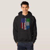 Amerikanische Flagge Sierra Leone beste Flagge Gro Hoodie (Vorne ganz)
