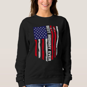Amerikanische Flagge & Singapur-Flagge Beste Mommy Sweatshirt