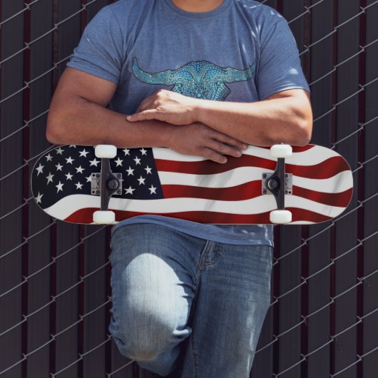 Amerikanische Flagge Skateboard (Außenbereich 3)