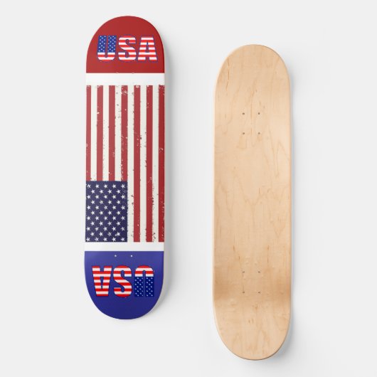Amerikanische Flagge Skateboard (Vorderseite)