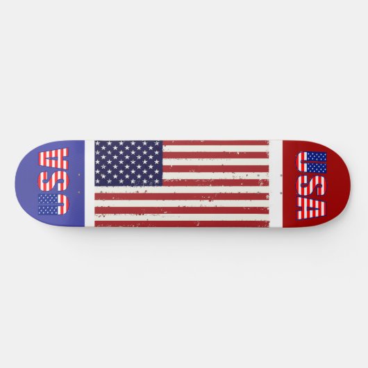 Amerikanische Flagge Skateboard (Horizontal)