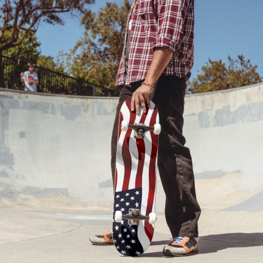 Amerikanische Flagge Skateboard (Außenbereich 2)