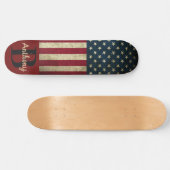 Amerikanische Flagge Skateboard (Horizontal)