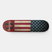 Amerikanische Flagge Skateboard (Horizontal)