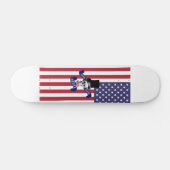 Amerikanische Flagge Skateboard (Horizontal)