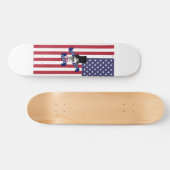 Amerikanische Flagge Skateboard (Horizontal)