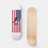 Amerikanische Flagge Skateboard (Vorderseite)