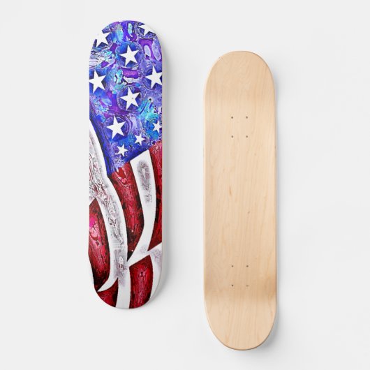 AMERIKANISCHE FLAGGE Skateboard (Vorderseite)
