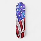 AMERIKANISCHE FLAGGE Skateboard (Vorderseite)