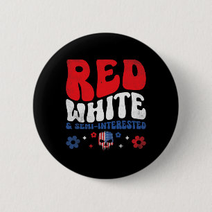 Amerikanische Flagge Skull Patriot Skeletto Unabhä Button