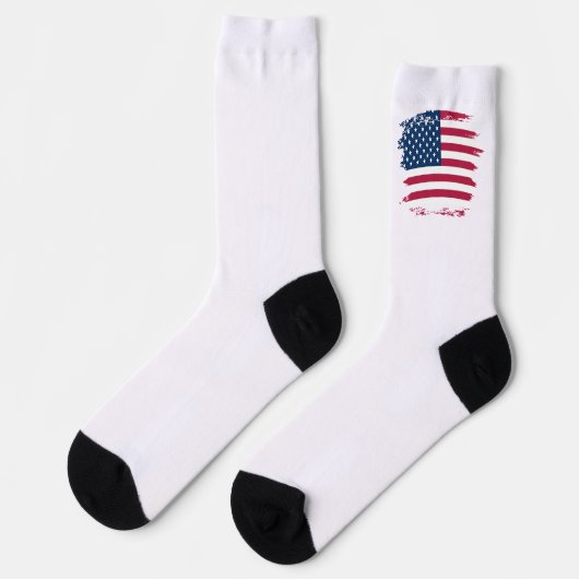Amerikanische Flagge Socken (Linkes Detail)