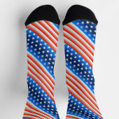 Amerikanische Flagge Socken (Oben)