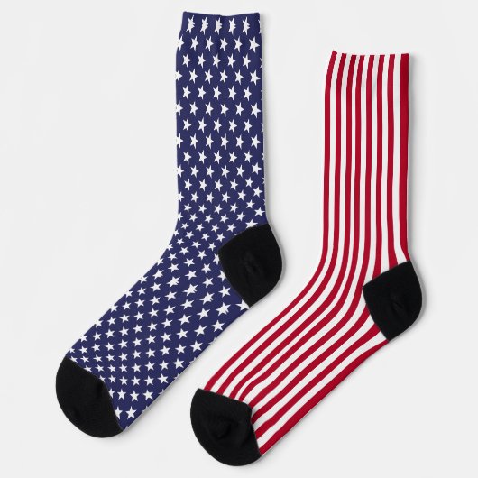 Amerikanische Flagge Socken (Linkes Detail)
