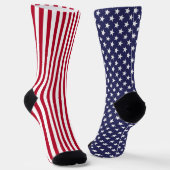 Amerikanische Flagge Socken (Gewinkelt)