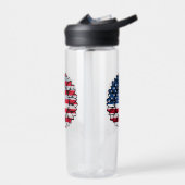 Amerikanische Flagge Sonnenblume-32222 Trinkflasche (Links)