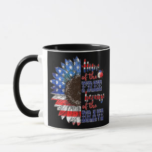 Amerikanische Flagge Sonnenblume Patriotisch 4. Ju Tasse