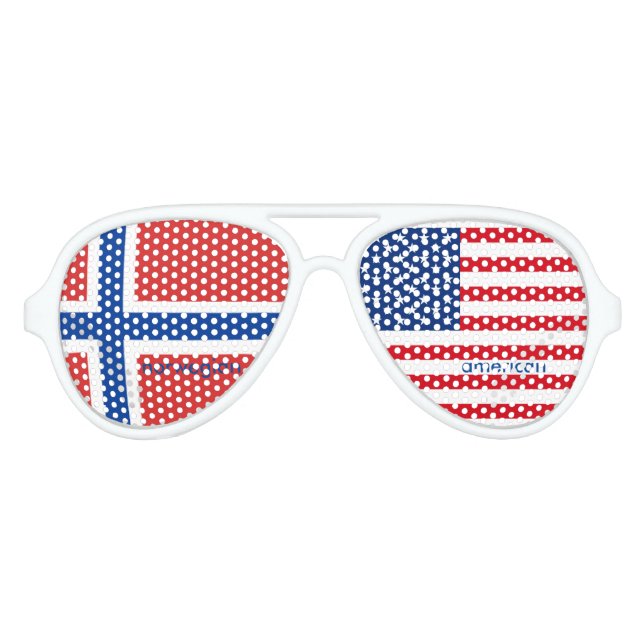 Amerikanische Flagge Sonnenbrille (Vorderseite)