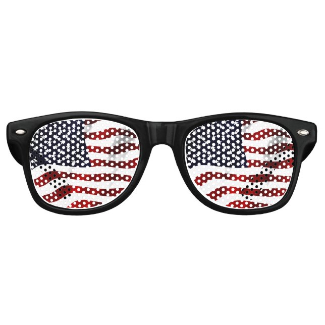 Amerikanische Flagge Sonnenbrille (Vorderseite)