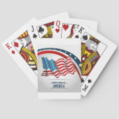 Amerikanische Flagge Spielkarten (Rückseite)