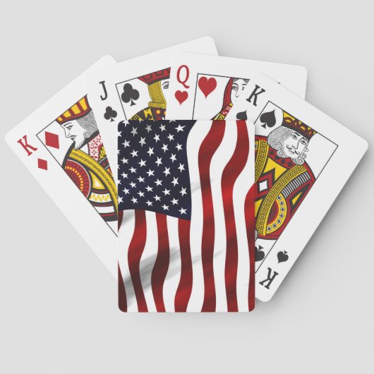 Amerikanische Flagge Spielkarten (Rückseite)