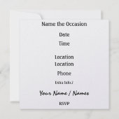 Amerikanische Flagge - SRF Einladung (Rückseite)