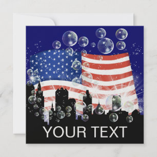 Amerikanische Flagge - SRF Einladung