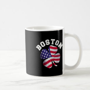 Amerikanische Flagge St. Patricks Day Clic Boston Kaffeetasse