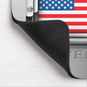 Amerikanische Flagge (Stahl) Mousepad (Ecke)