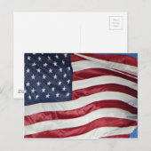 Amerikanische Flagge, Star Spangled Banner rot-bla Postkarte (Vorne/Hinten)