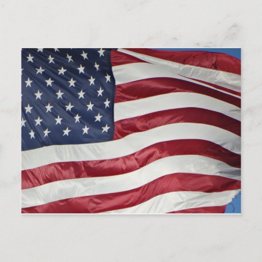 Amerikanische Flagge, Star Spangled Banner rot-bla Postkarte (Vorderseite)