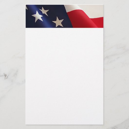 Amerikanische Flagge stationär Briefpapier (Vorderseite)
