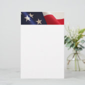 Amerikanische Flagge stationär Briefpapier (Stehend Vorderseite)
